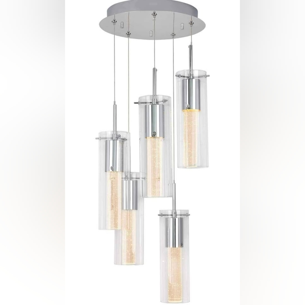 Artika Bubble Swirl 5 Pendant Light Fixture